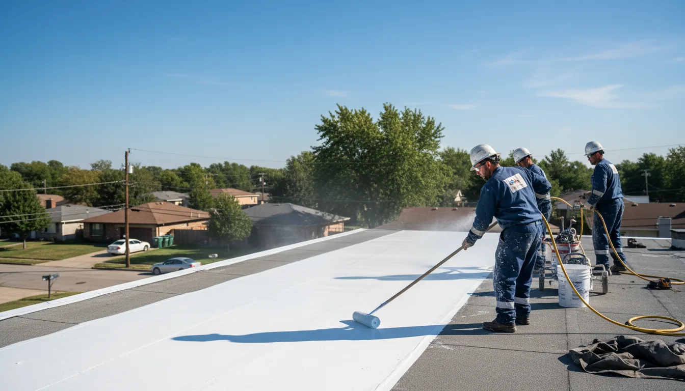 Commercial roof coating in Bridgewater, IA near me